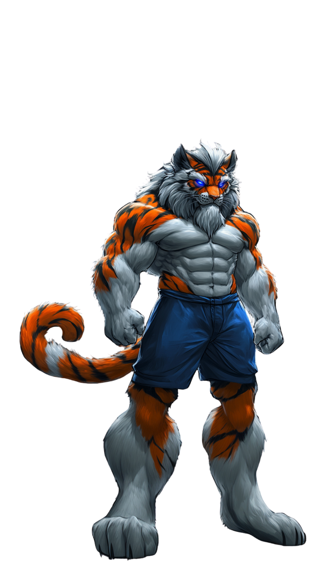 KRONATRIX tiger mascot representing strength and clarity in AI marketing